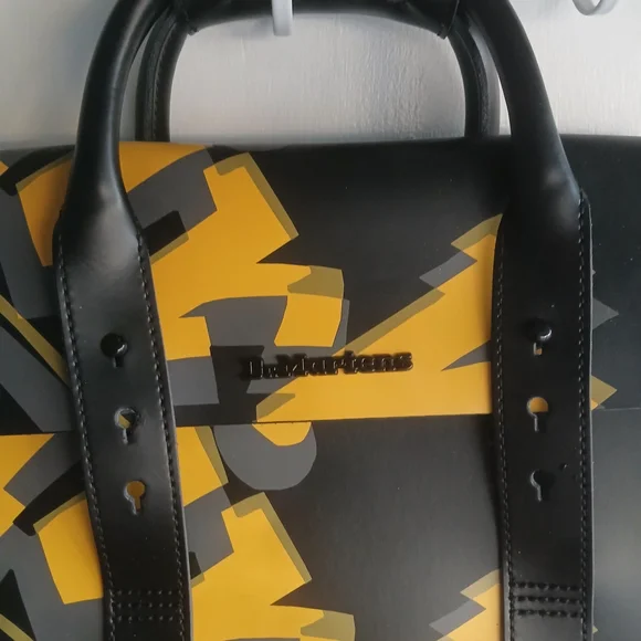 Dr. Martens Black and Yellow Backpack - Picture 3 of 5